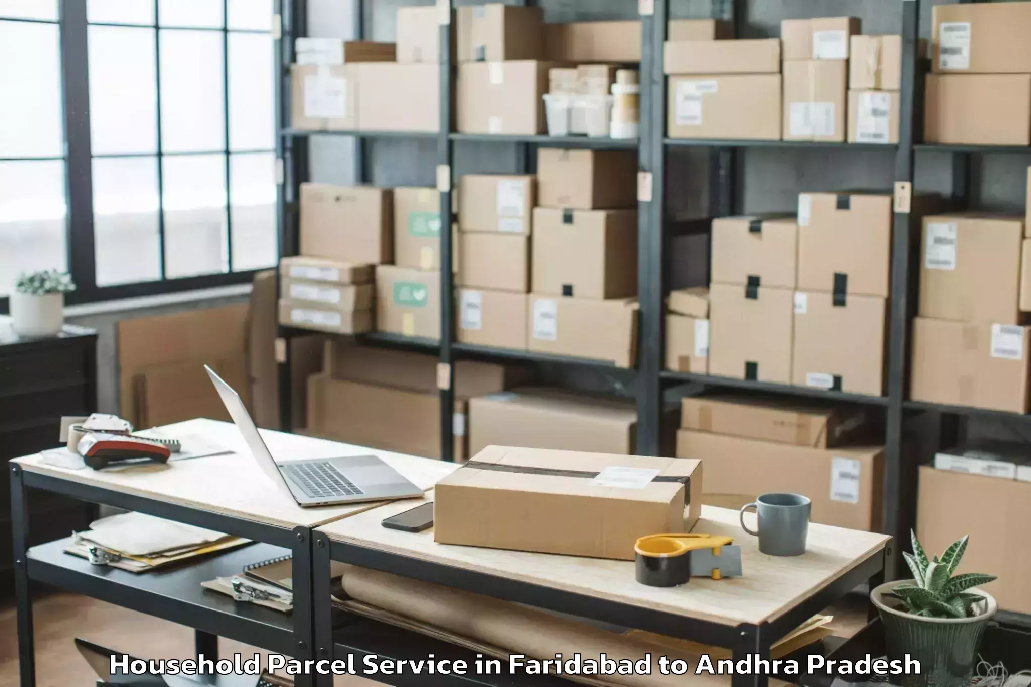 Hassle-Free Faridabad to Pamuru Household Parcel